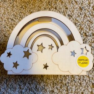 Wooden rainbow nightlight